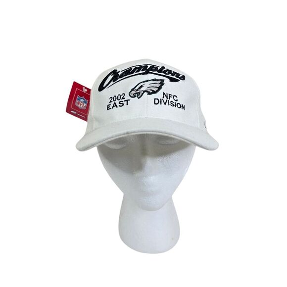 VTG Deadstock Reebok Philadelphia Eagles 2002 NFC Champs Adjustable Hat OS - Picture 2 of 8